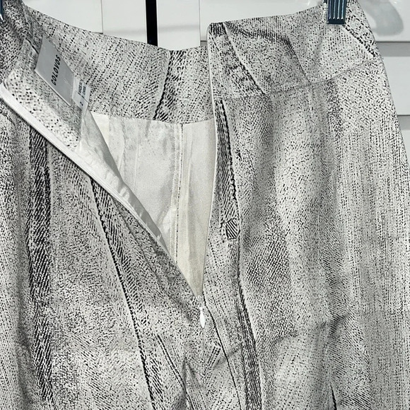 Rare 100% silk skirt snake print skirt Colovos lined faux wrap skirt pockets 2 - Picture 6 of 13